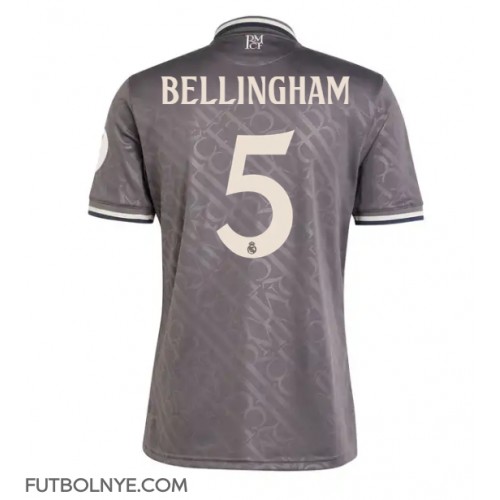 Camiseta Real Madrid Jude Bellingham #5 Tercera Equipación 2024-25 manga corta